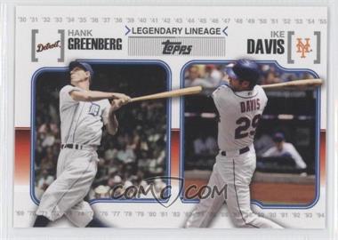 2010 Topps - Legendary Lineage #LL67 - Ike Davis, Hank Greenberg