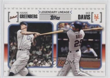 2010 Topps - Legendary Lineage #LL67 - Ike Davis, Hank Greenberg