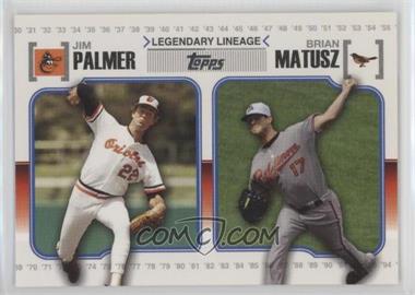 2010 Topps - Legendary Lineage #LL71 - Jim Palmer, Brian Matusz