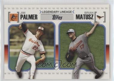 2010 Topps - Legendary Lineage #LL71 - Jim Palmer, Brian Matusz