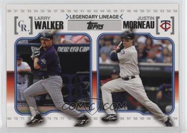 2010 Topps - Legendary Lineage #LL72 - Larry Walker, Justin Morneau