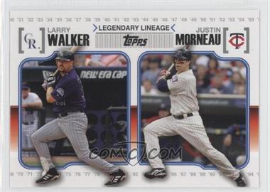 2010 Topps - Legendary Lineage #LL72 - Larry Walker, Justin Morneau