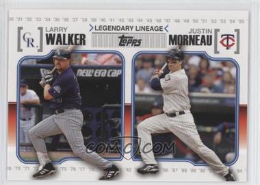 2010 Topps - Legendary Lineage #LL72 - Larry Walker, Justin Morneau