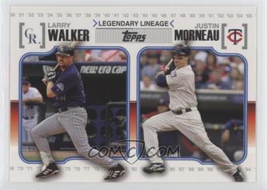 2010 Topps - Legendary Lineage #LL72 - Larry Walker, Justin Morneau