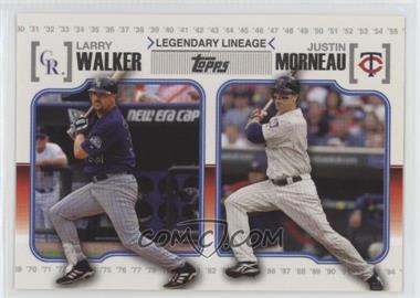 2010 Topps - Legendary Lineage #LL72 - Larry Walker, Justin Morneau