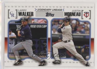 2010 Topps - Legendary Lineage #LL72 - Larry Walker, Justin Morneau