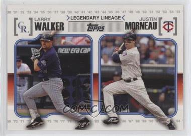 2010 Topps - Legendary Lineage #LL72 - Larry Walker, Justin Morneau