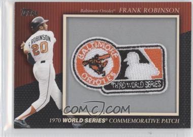 2010 Topps - Manufactured Commemorative Patch #MCP-23 - Frank Robinson