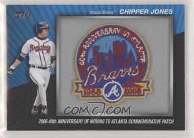 2010 Topps - Manufactured Commemorative Patch #MCP-37 - Chipper Jones