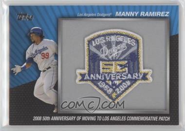 2010 Topps - Manufactured Commemorative Patch #MCP-41 - Manny Ramirez