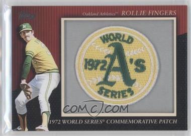 2010 Topps - Manufactured Commemorative Patch #MCP58 - Rollie Fingers