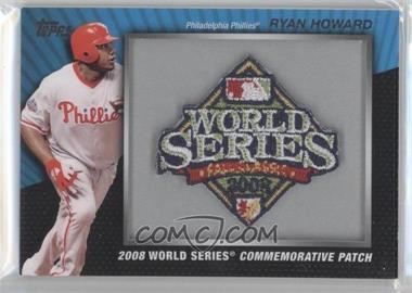 2010 Topps - Manufactured Commemorative Patch #MCP97 - Ryan Howard