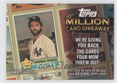 2010 Topps - Million Card Giveaway Expired Code Cards #TMC-18 - Thurman Munson