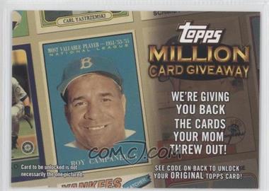 2010 Topps - Million Card Giveaway Expired Code Cards #TMC-21 - Roy Campanella