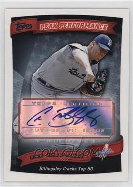 2010 Topps - Peak Performance Autographs Series 2 #PPA-CBI - Chad Billingsley