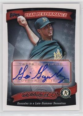 2010 Topps - Peak Performance Autographs Series 2 #PPA-GG - Gio Gonzalez [EX to NM]