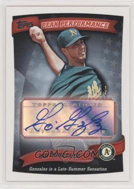 2010 Topps - Peak Performance Autographs Series 2 #PPA-GG - Gio Gonzalez [EX to NM]