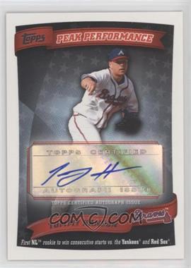 2010 Topps - Peak Performance Autographs #PPA-TH - Tommy Hanson