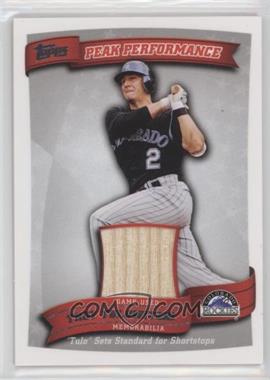 2010 Topps - Peak Performance Relics Series 2 #PPR-TT - Troy Tulowitzki