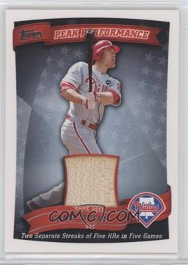 2010 Topps - Peak Performance Relics #PPR-CU - Chase Utley