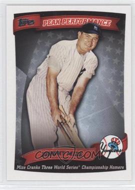 2010 Topps - Peak Performance #PP-28 - Johnny Mize