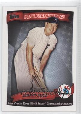 2010 Topps - Peak Performance #PP-28 - Johnny Mize