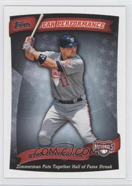 2010 Topps - Peak Performance #PP-69 - Ryan Zimmerman