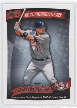 2010 Topps - Peak Performance #PP-69 - Ryan Zimmerman