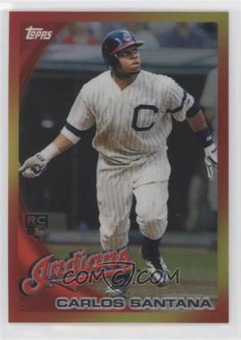 2010 Topps - Redemption Red Hot Rookie #RHR-1 - Carlos Santana [EX to NM]