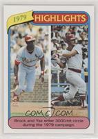 Lou Brock, Carl Yastrzemski [EX to NM]