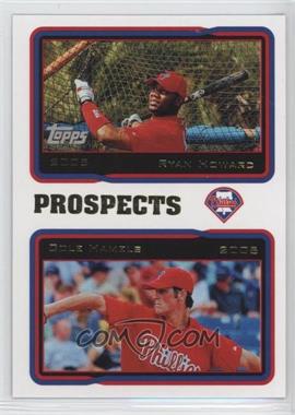 2010 Topps - The Cards Your Mom Threw Out #CMT-54 - Ryan Howard, Cole Hamels