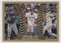 1998 All-Topps Shortstops (Alex Rodriguez, Nomar Garciaparra, Derek Jeter)