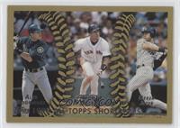 1998 All-Topps Shortstops (Alex Rodriguez, Nomar Garciaparra, Derek Jeter)