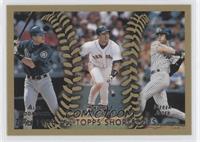 1998 All-Topps Shortstops (Alex Rodriguez, Nomar Garciaparra, Derek Jeter)
