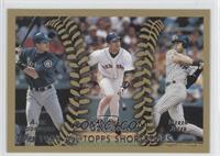 1998 All-Topps Shortstops (Alex Rodriguez, Nomar Garciaparra, Derek Jeter)