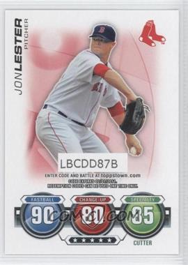 2010 Topps - Topps Attax Code Cards #_JOLE - Jon Lester