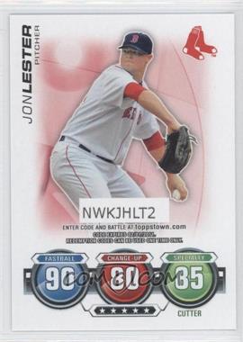 2010 Topps - Topps Attax Code Cards #_JOLE - Jon Lester