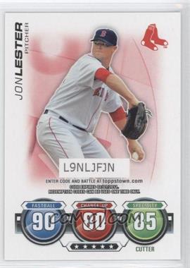 2010 Topps - Topps Attax Code Cards #_JOLE - Jon Lester