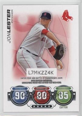 2010 Topps - Topps Attax Code Cards #_JOLE - Jon Lester