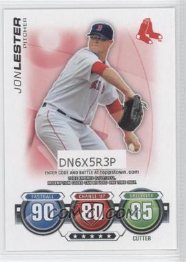 2010 Topps - Topps Attax Code Cards #_JOLE - Jon Lester