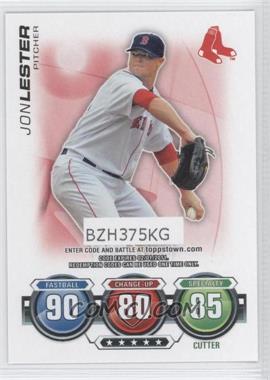 2010 Topps - Topps Attax Code Cards #_JOLE - Jon Lester