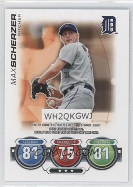 2010 Topps - Topps Attax Code Cards #_MASC - Max Scherzer