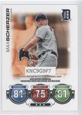 2010 Topps - Topps Attax Code Cards #_MASC - Max Scherzer