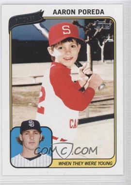 2010 Topps - When They Were Young #WTWYAP - Aaron Poreda