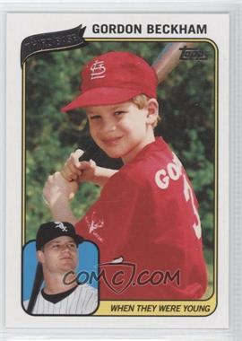 2010 Topps - When They Were Young #WTWYGB - Gordon Beckham