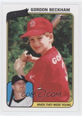 2010 Topps - When They Were Young #WTWYGB - Gordon Beckham