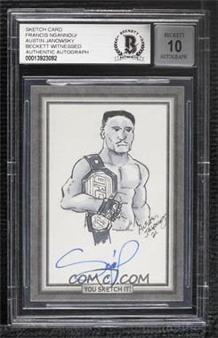 2010 Topps - You Sketch It! Blank Sketch Card #_FRNG - Francis Ngannou [BAS BGS Authentic]