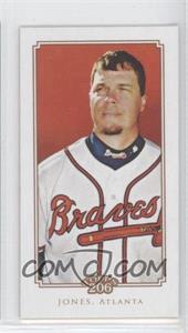 2010 Topps 206 - [Base] - Mini Piedmont Back #184 - Chipper Jones