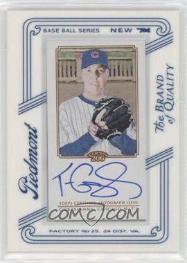 2010 Topps 206 - Mini Framed Autographs - Piedmont #TA-TG - Tom Gorzelanny [EX to NM]