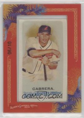 2010 Topps Allen & Ginter's - [Base] - Silk Mini Framed #348 - Asdrubal Cabrera /10